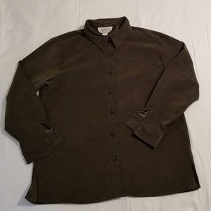 Vintage long sleeve green top XL